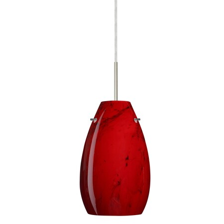 Besa Lighting Pera 9 Cord Pendant, Magma, Satin Nickel Finish, 1x100W Incandescent 1JT-4126MA-SN